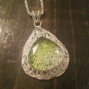 💚 Rare Gorgeous!! Handmade Silver Necklace